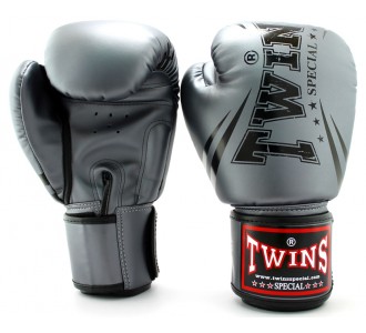 Детские боксерские перчатки Twins Special с рисунком (FBGVS3-TW6 gray)